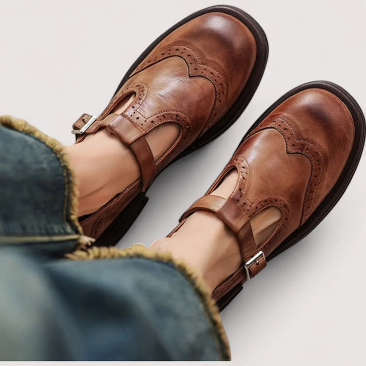 Mary Jane Shoes for Women | Decorative Brogue Detailing