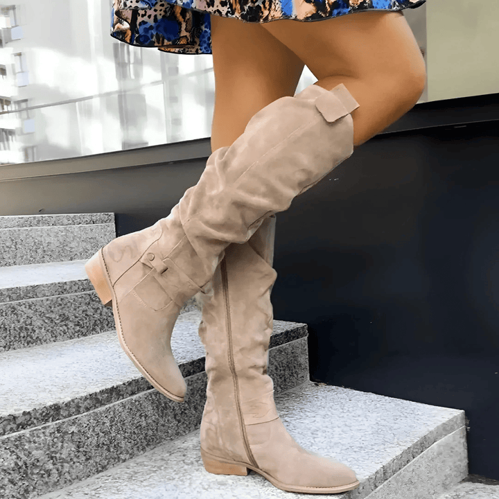 Knee-high Boots for Women | Strap detail Accent