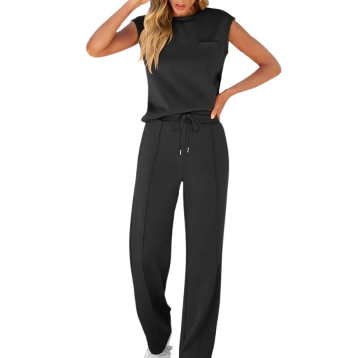 Women's Summer Co-Ord | Drawstring Pants and Sleeveless Top