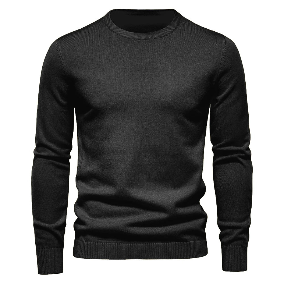 Men’s Sweater | Long Sleeve Solid Design