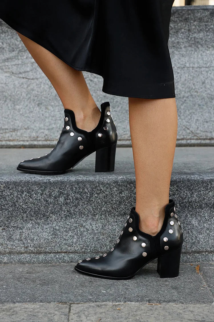 Boots for Women | Studded Exterior Accents  Pointed Toe