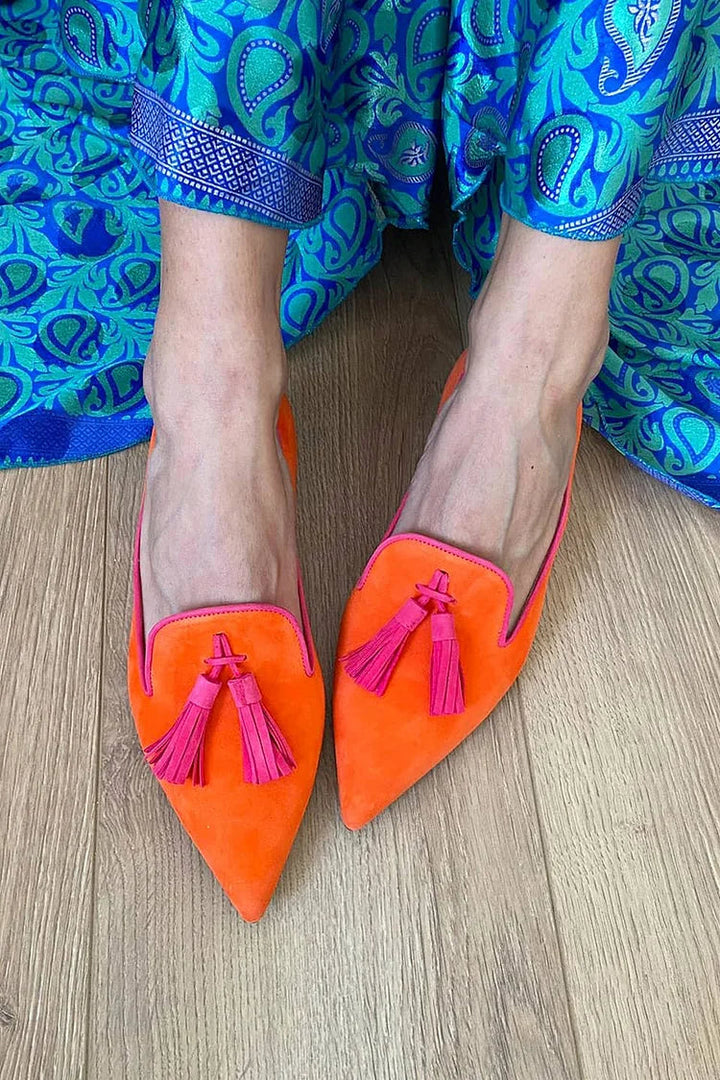 Loafers for Women | Pointed Tassel Detail