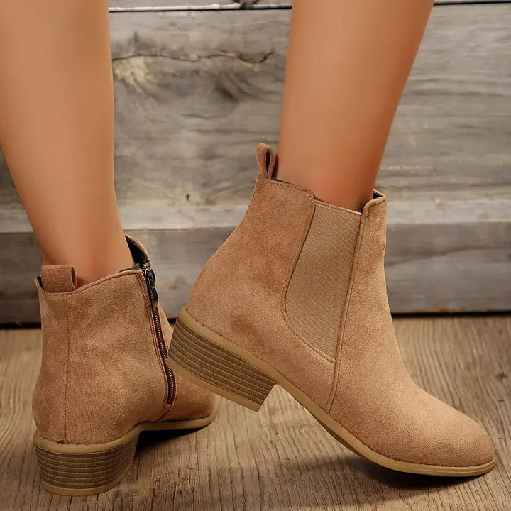 Boots for Women | Low-Heel Side-Zip
