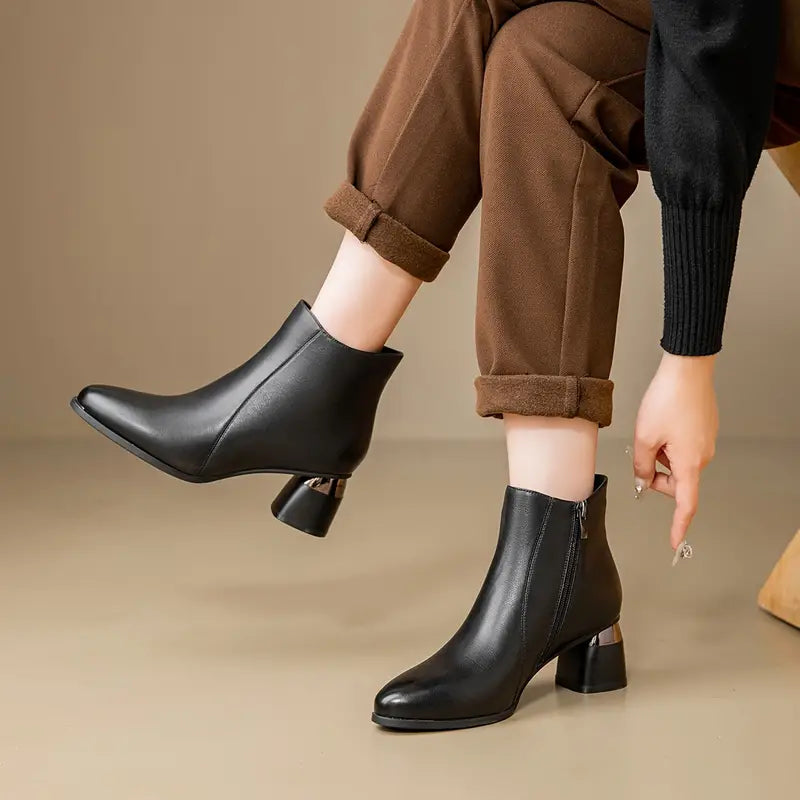 Boots For Women | Ankle-Length Shaft Closed Rounded Toe