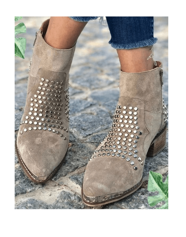 Boots for Women | Stud Detail Block Heel