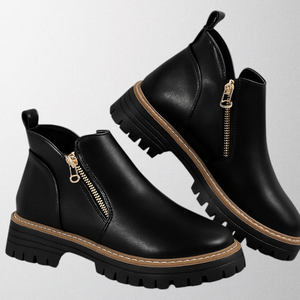 Boots for Women | Platform Ankle Zip Design