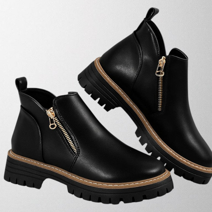 Boots for Women | Platform Ankle Zip Design