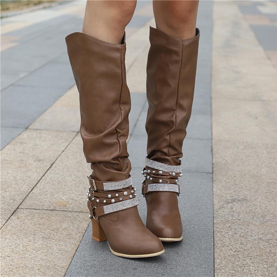 Boots For Women | Mid-Calf Buckle Closures