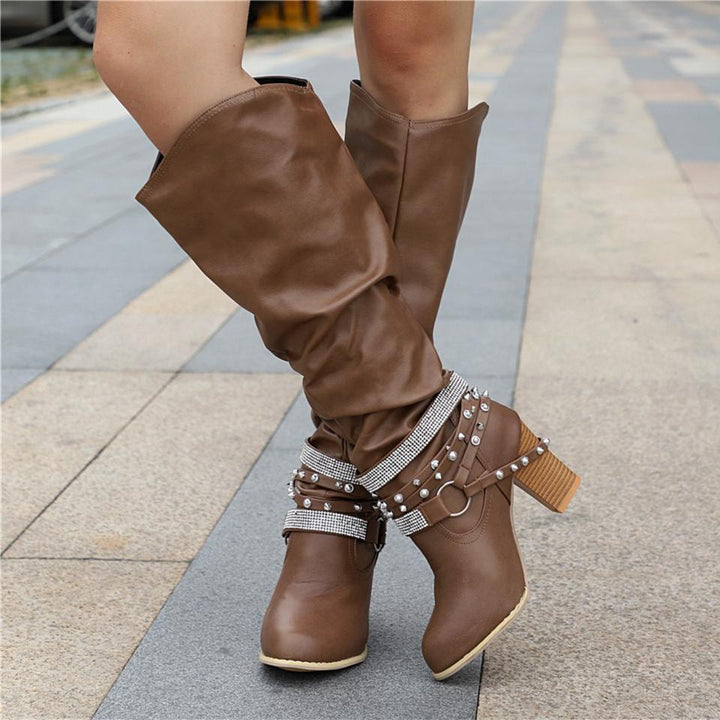 Boots For Women | Mid-Calf Buckle Closures