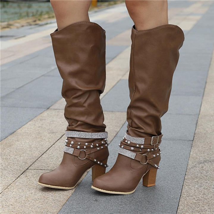 Boots For Women | Mid-Calf Buckle Closures