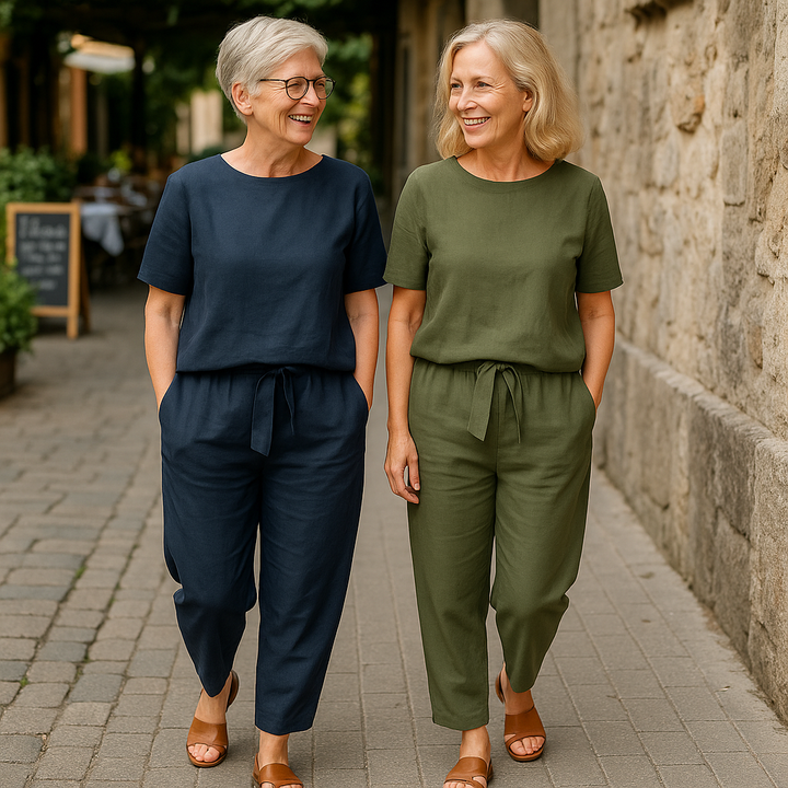 Women's Two-Piece Set | Simple Matching Silhouette