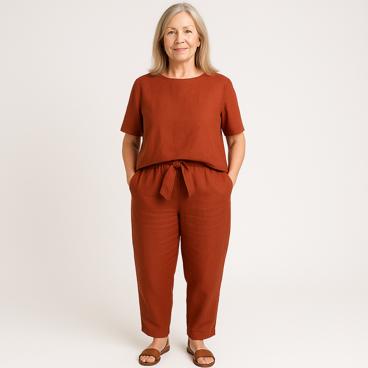 Women's Two-Piece Set | Simple Matching Silhouette