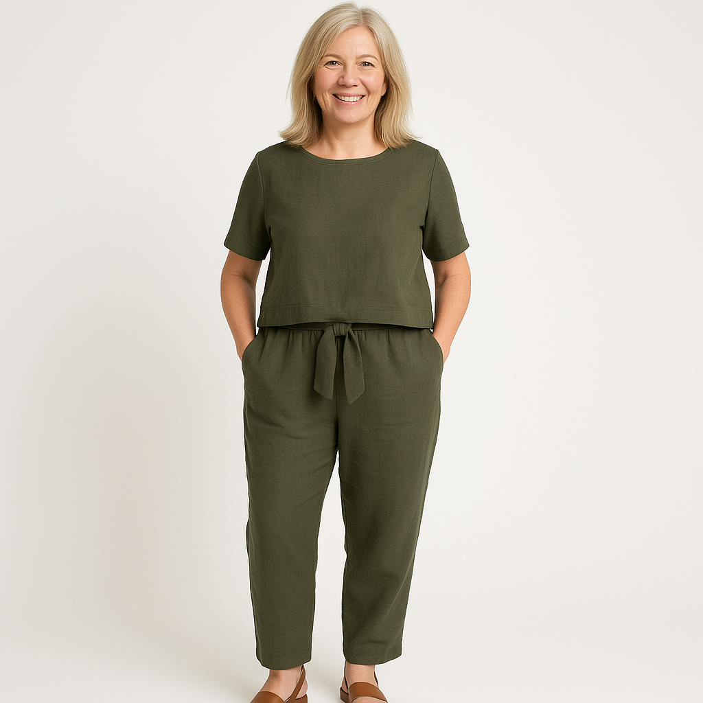 Women's Two-Piece Set | Simple Matching Silhouette