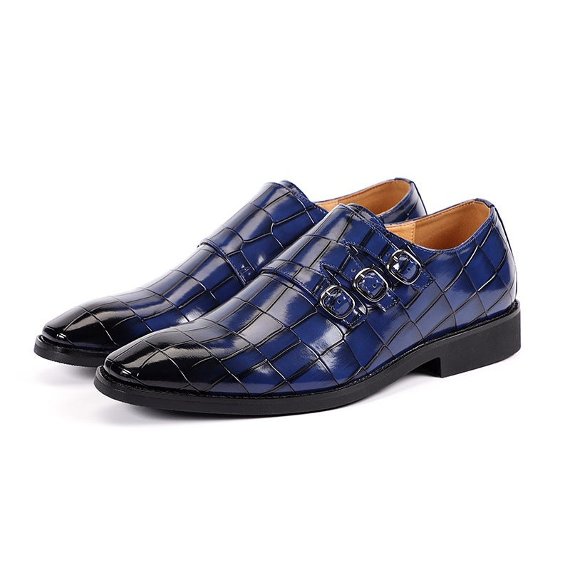 Men's Monk Strap Shoes | Square Toe