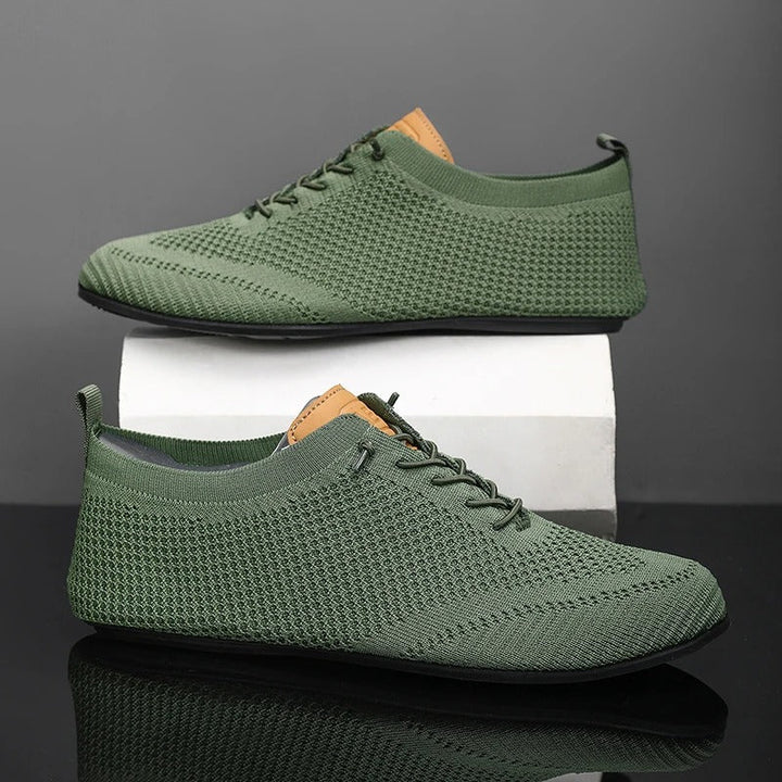 Men's Slip on Shoes | Low-Top Knit Lace Detail