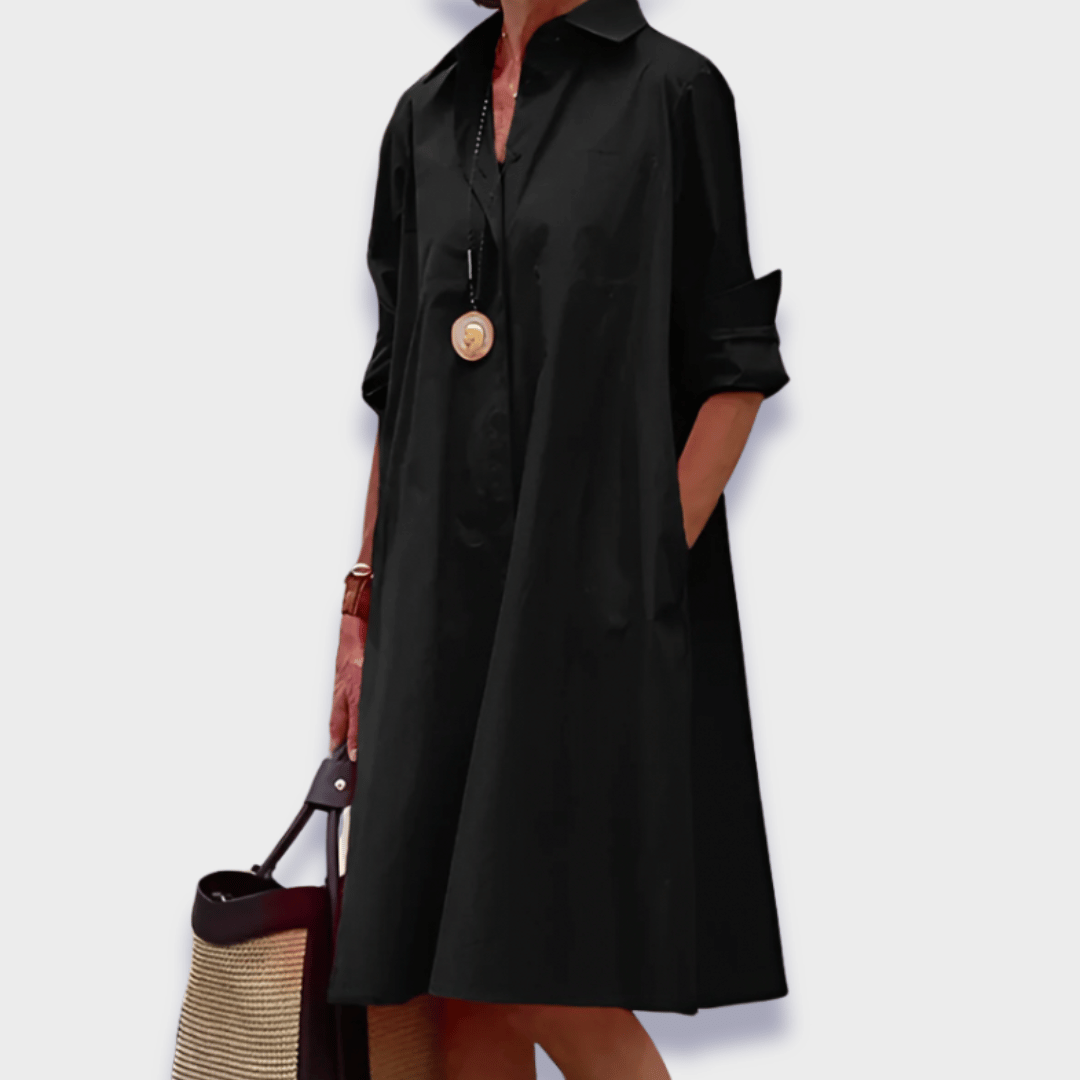 Women’s Shirt Dress | Classic Collar Detail