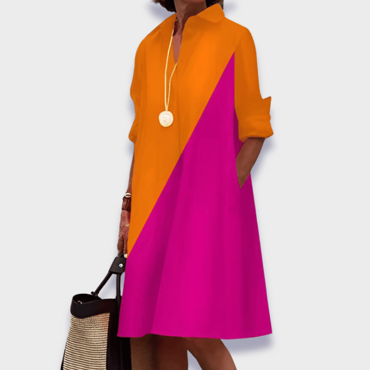 Women’s Shirt Dress | Classic Collar Detail