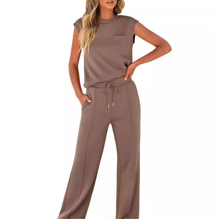 Women's Summer Co-Ord | Drawstring Pants and Sleeveless Top