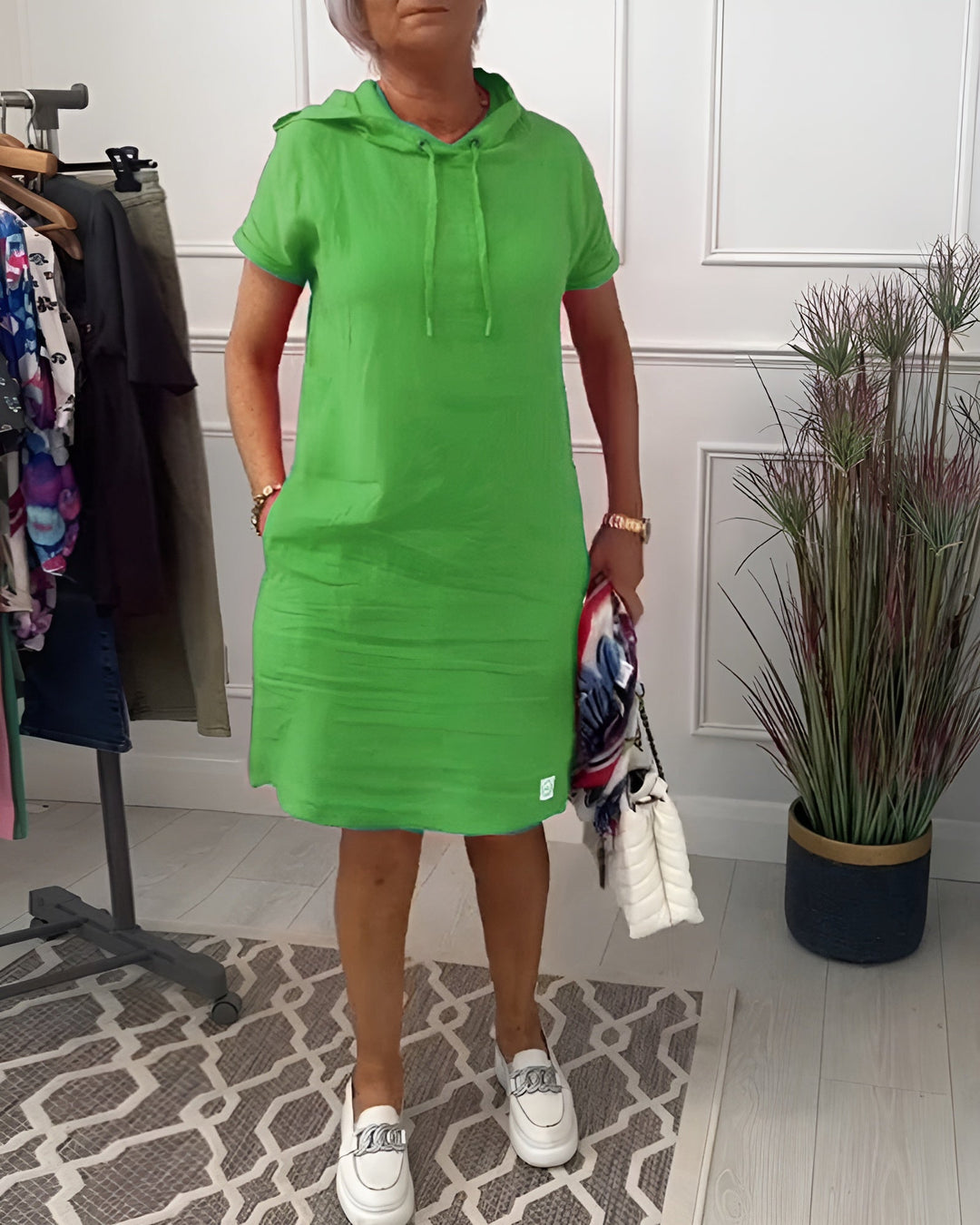 Women’s Dress | Short Sleeve Casual Knee Length