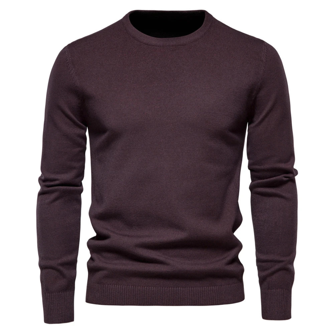 Men’s Sweater | Long Sleeve Solid Design