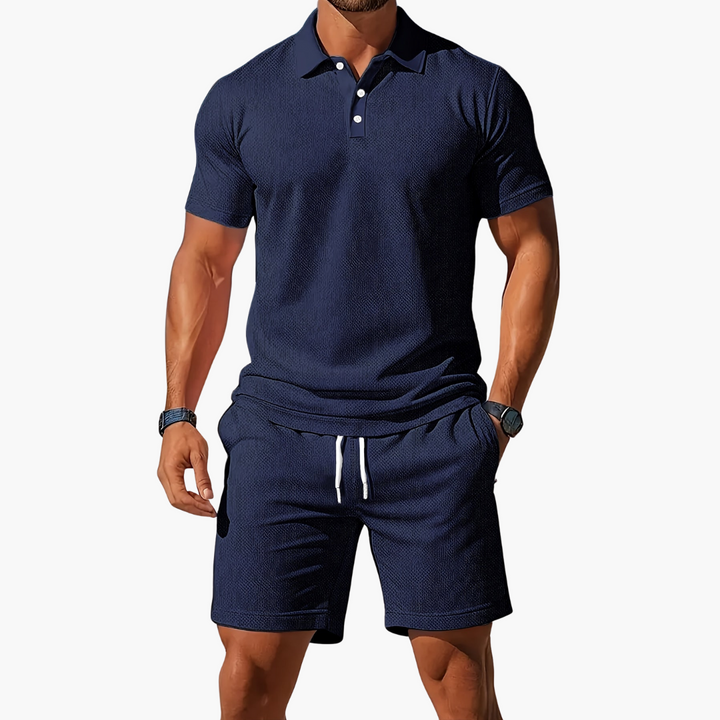 Men's Polo & Shorts Set | Drawstring