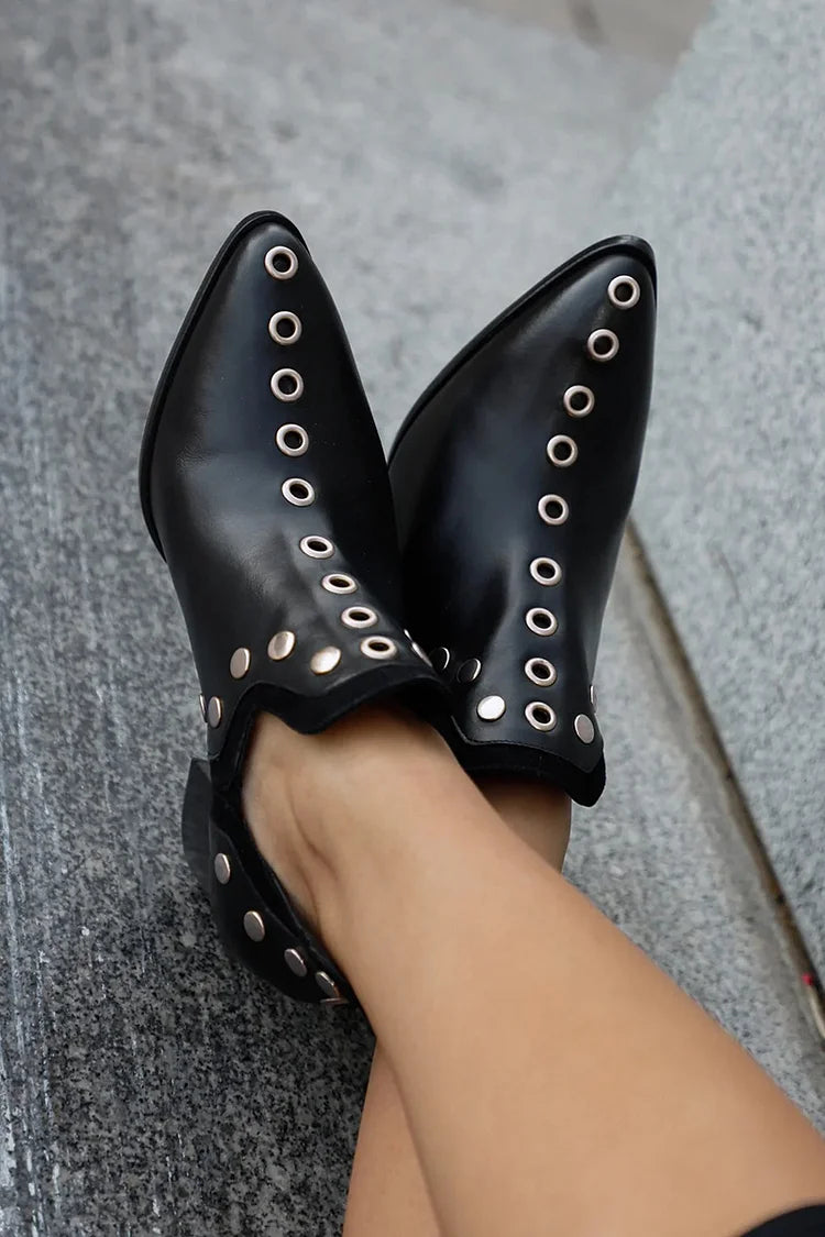 Boots for Women | Studded Exterior Accents  Pointed Toe