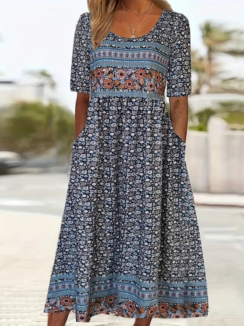 Women’s Dress | Midi Boho Print