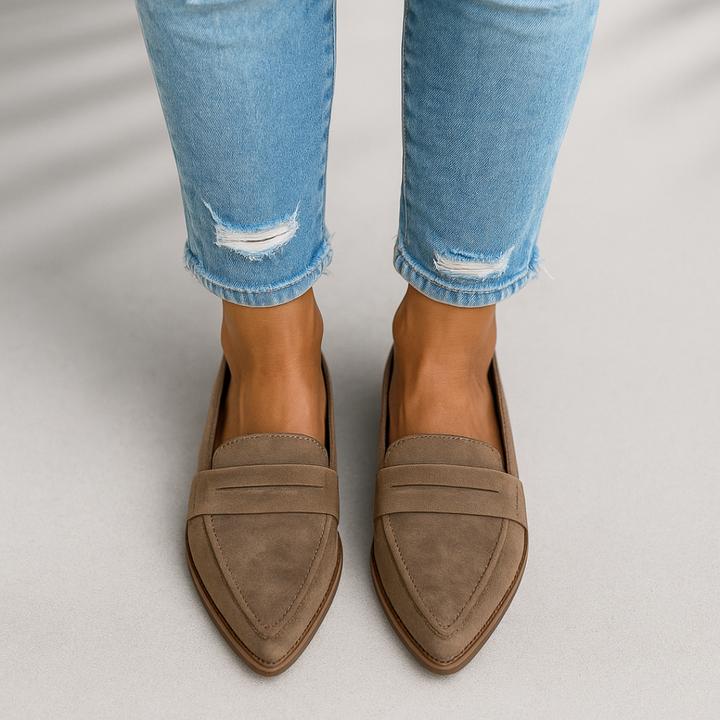 Loafers for Women | Pointed Strap Detail