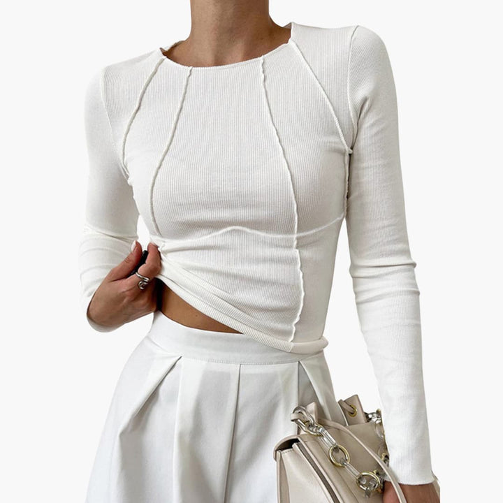 Women’s Blouse | Long-Sleeve Seam-Detail