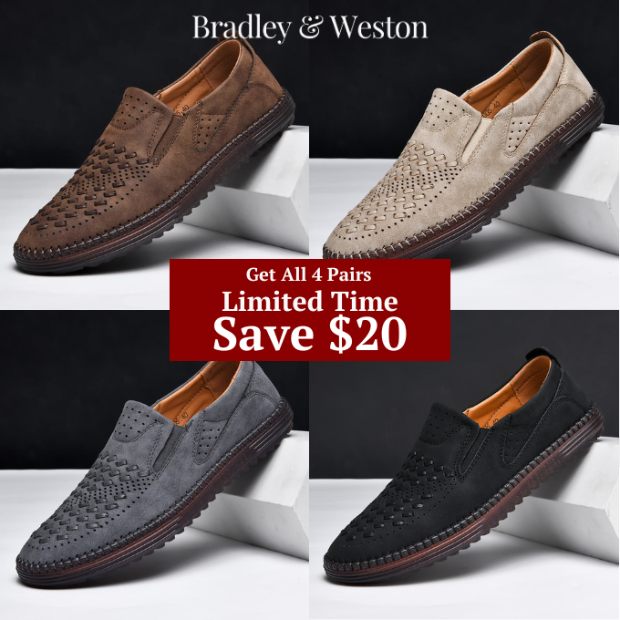 Men's Loafers | Perforated Textured Upper