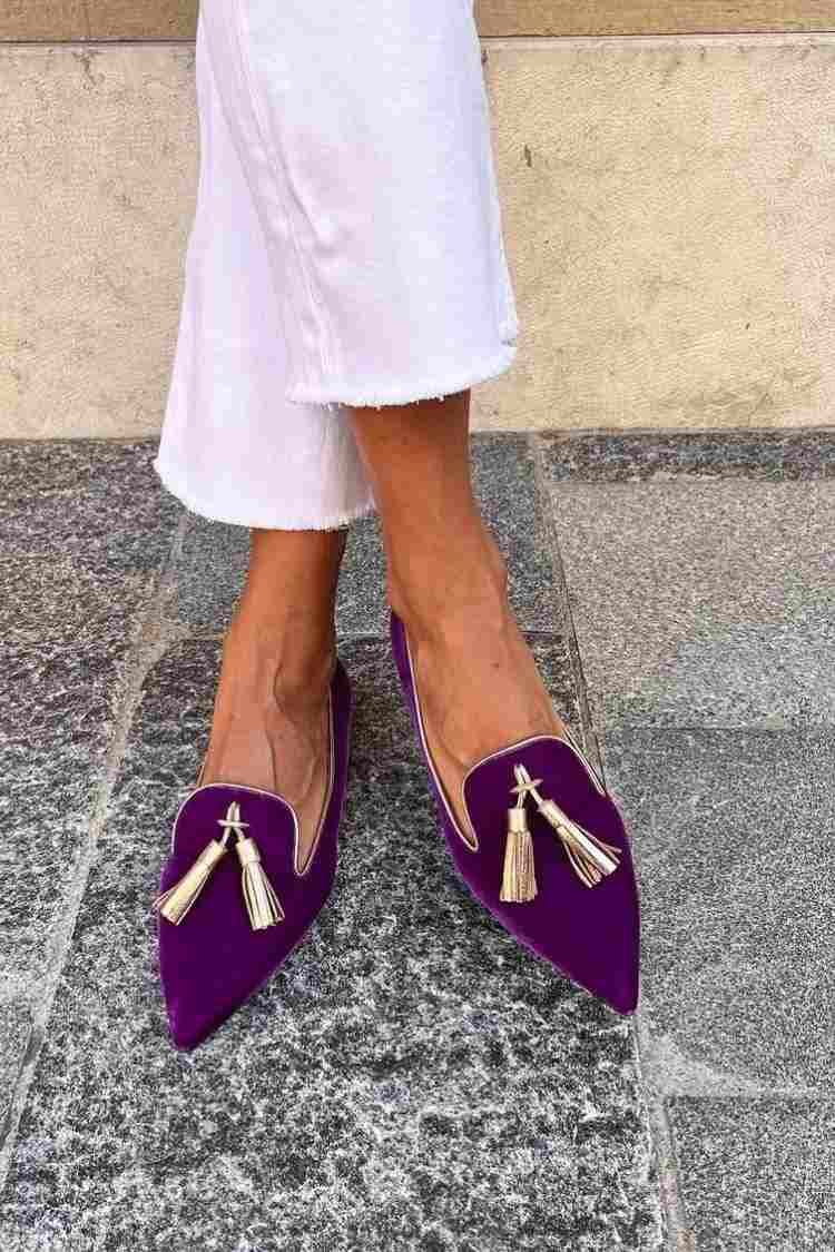 Loafers for Women | Pointed Tassel Detail