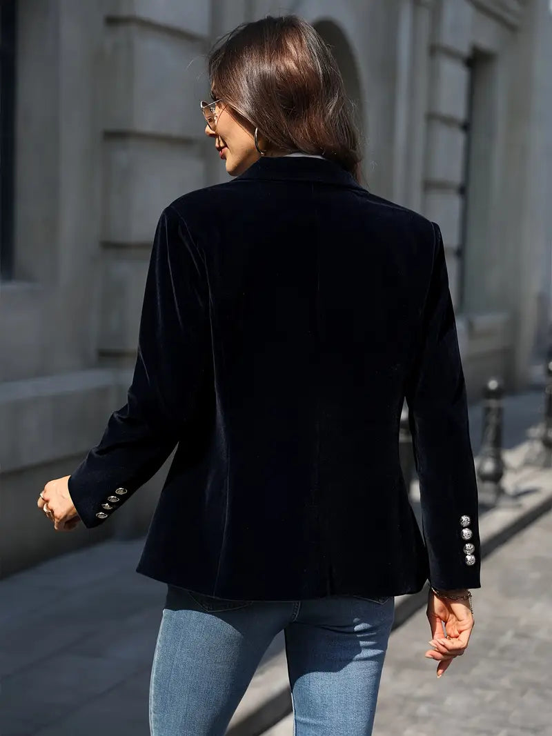 Women's Blazer | Single Button Notched Lapel