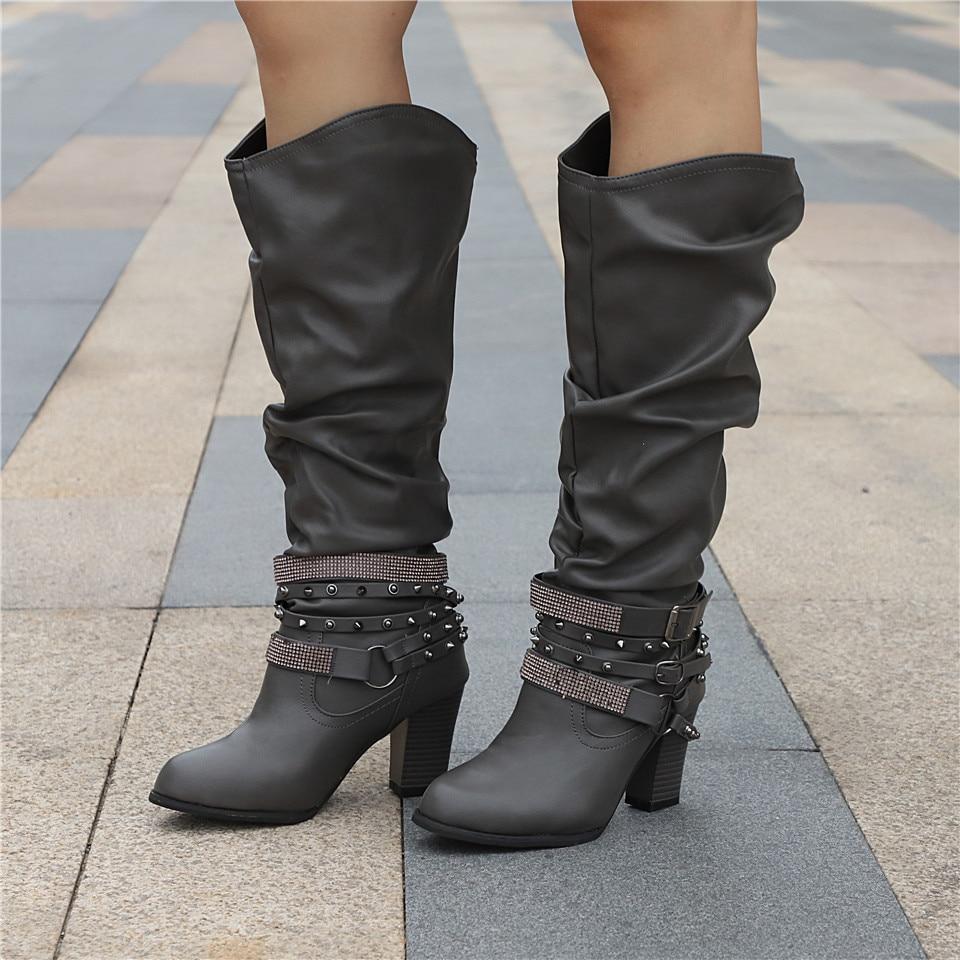 Boots For Women | Mid-Calf Buckle Closures
