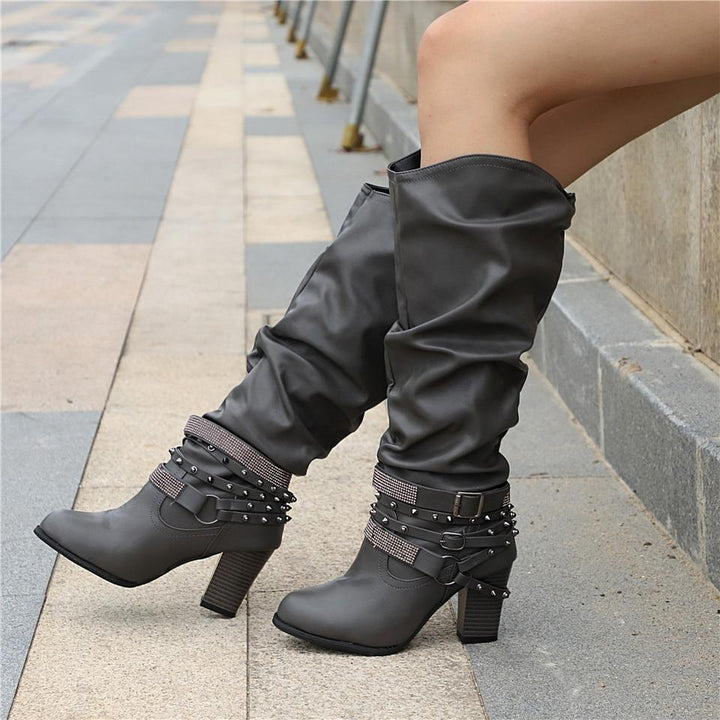 Boots For Women | Mid-Calf Buckle Closures