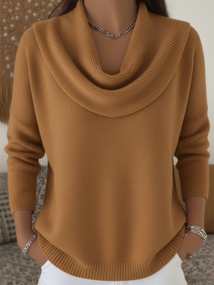 Women’s Sweater | Long Sleeve Cowl Neck