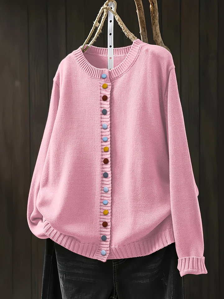Women’s Cardigan | Colorful Button Front Closure