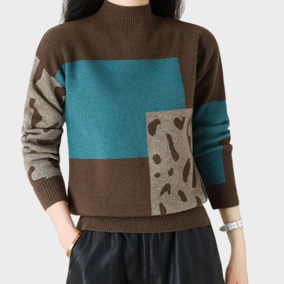 Women's Sweater | Color Block Layout