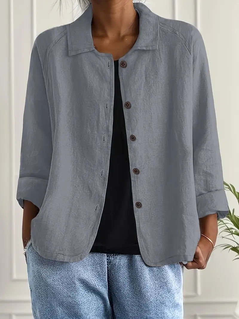 Women’s Blouse | Button-Front Collared