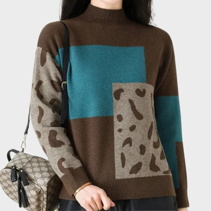 Women's Sweater | Color Block Layout