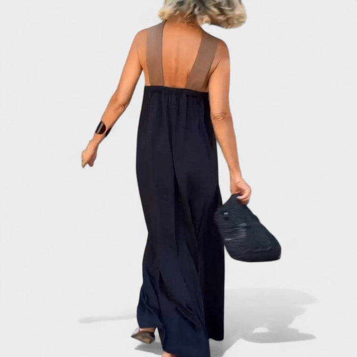 Women’s Dress | Sleeveless Maxi with Cross Straps