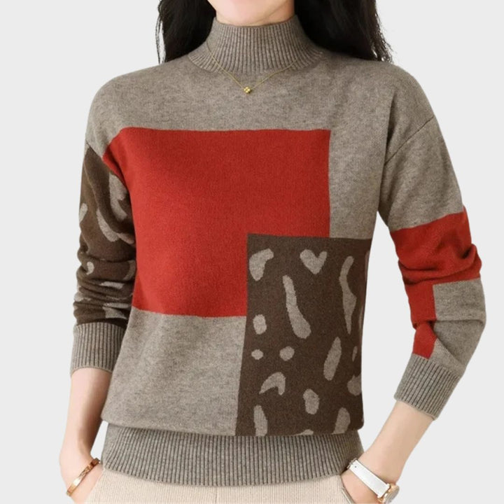 Women's Sweater | Color Block Layout