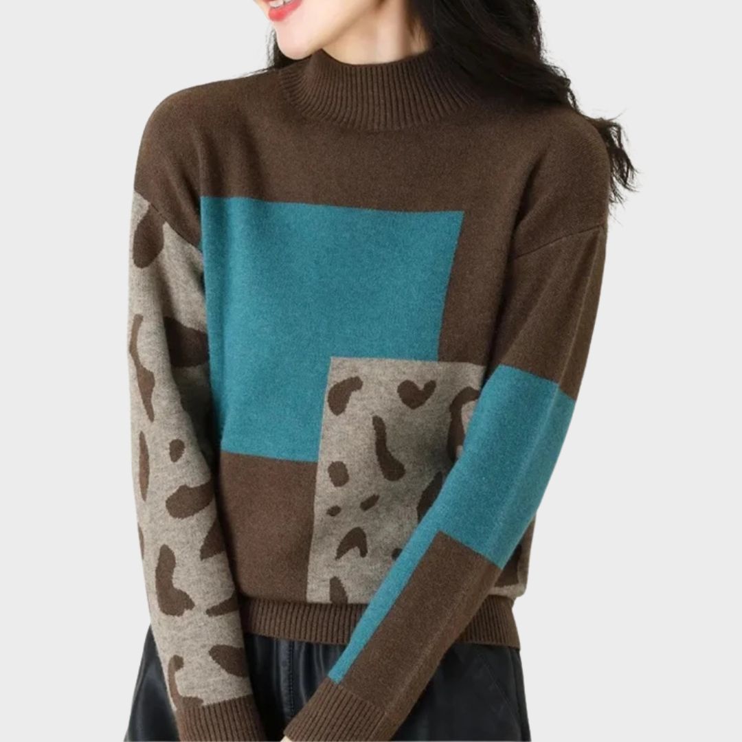 Women's Sweater | Color Block Layout