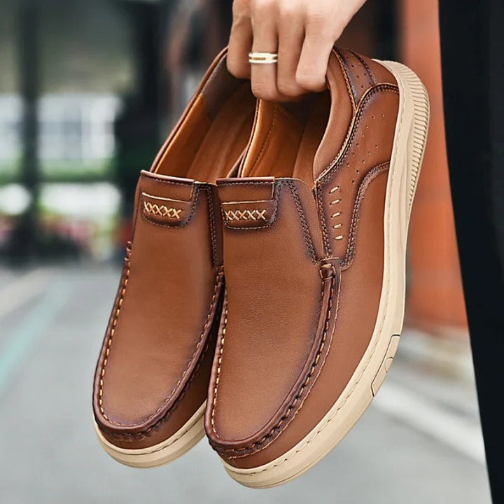 Men's Slip on Shoes | Low-Cut Stitched Upper