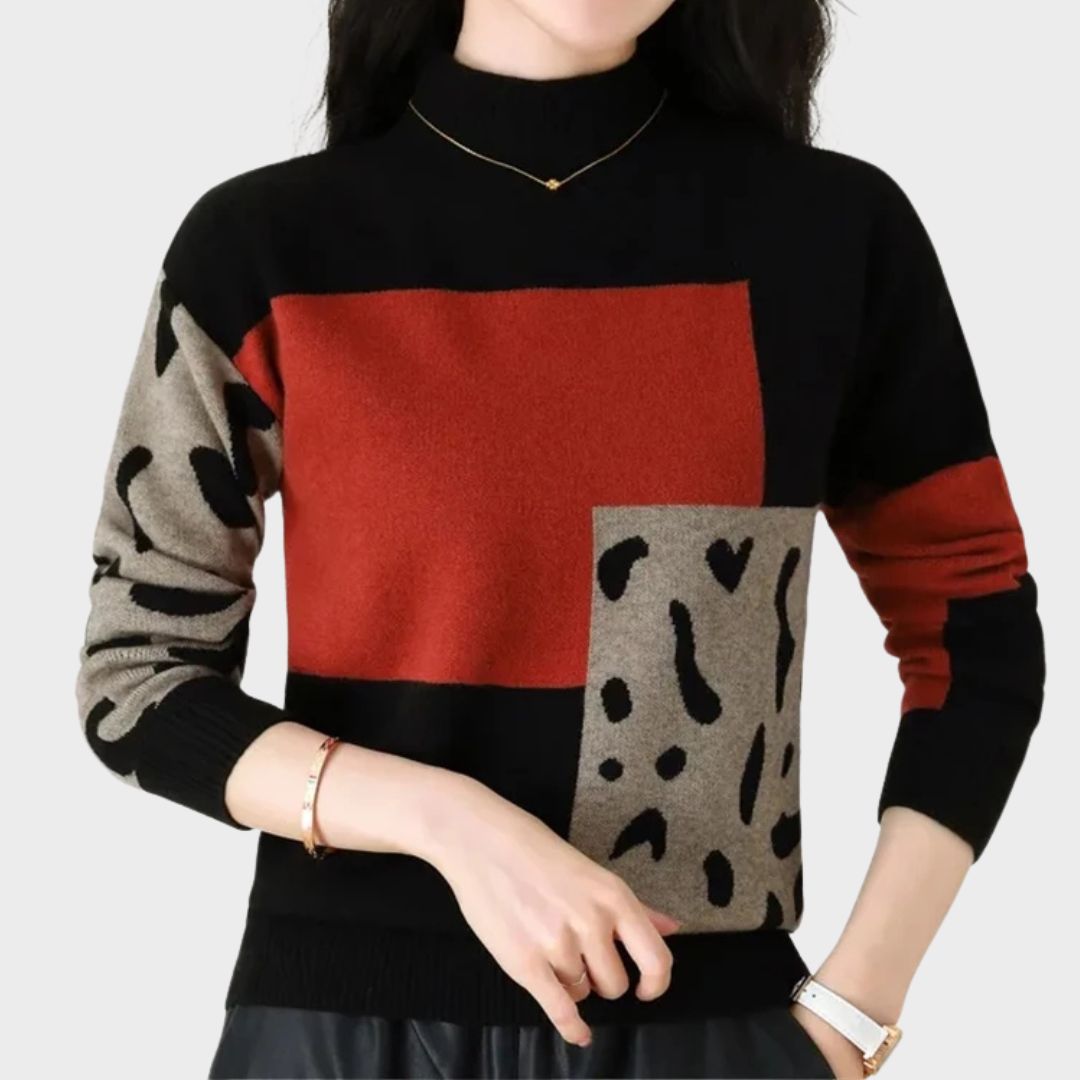 Women's Sweater | Color Block Layout