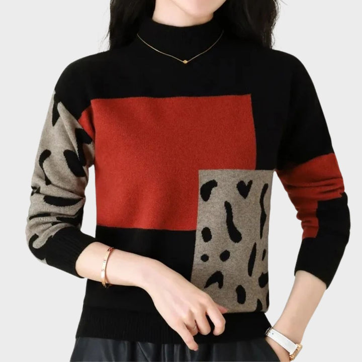 Women's Sweater | Color Block Layout