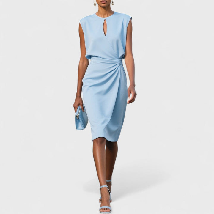 Women’s Dress | Sleeveless Keyhole Midi