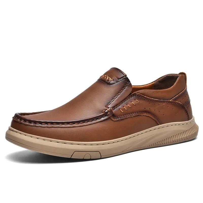 Men's Slip on Shoes | Low-Cut Stitched Upper