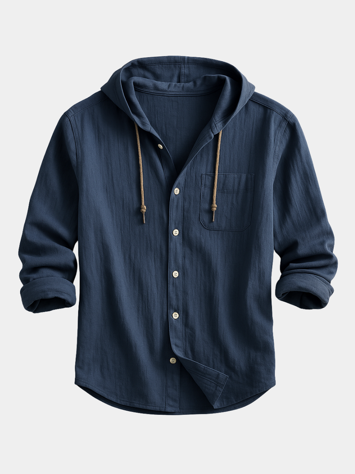 Men's Hoodie | Long-Sleeve with Chest Pocket