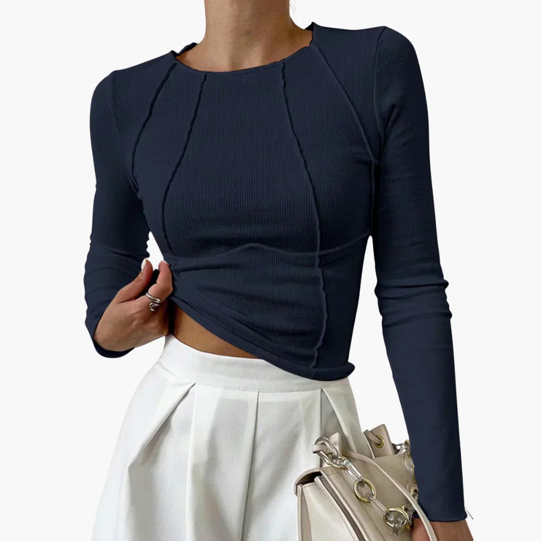 Women’s Blouse | Long-Sleeve Seam-Detail