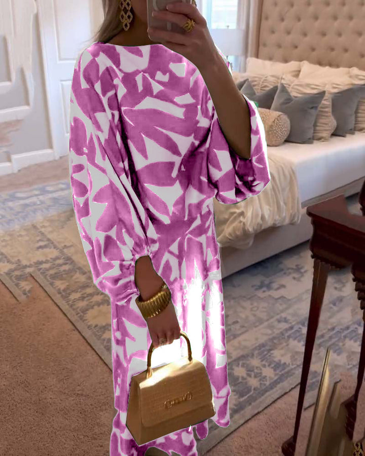 Women's Two-Piece Set  | Long Sleeve Top Midi-length Skirt